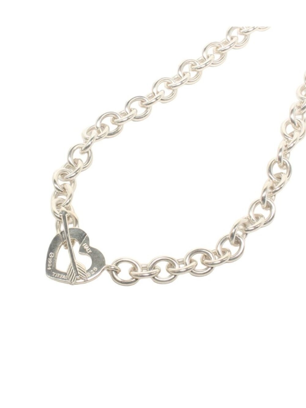 Tiffany & Co Necklace Choker Heart Motif Arrow